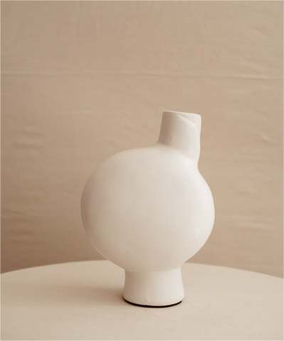 White Pod Vase