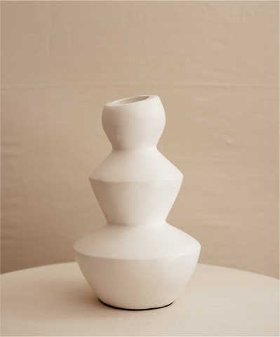 White Shila Vase